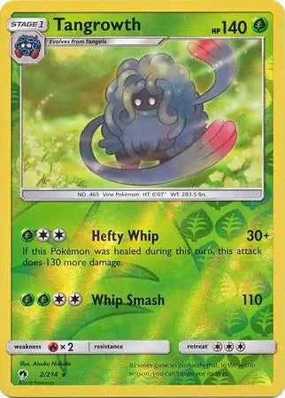 Lost Thunder Tangrowth #2/214 reverse holo